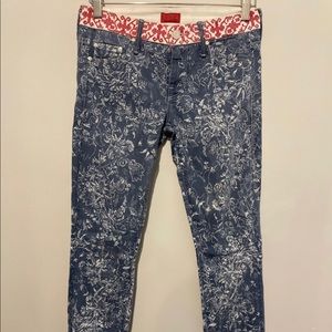 Mother Paisley Print Jeans  25